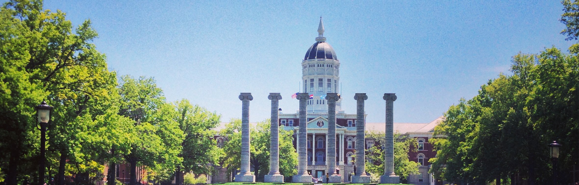 Francis Quadrangle and the Columns at the University of Missouri